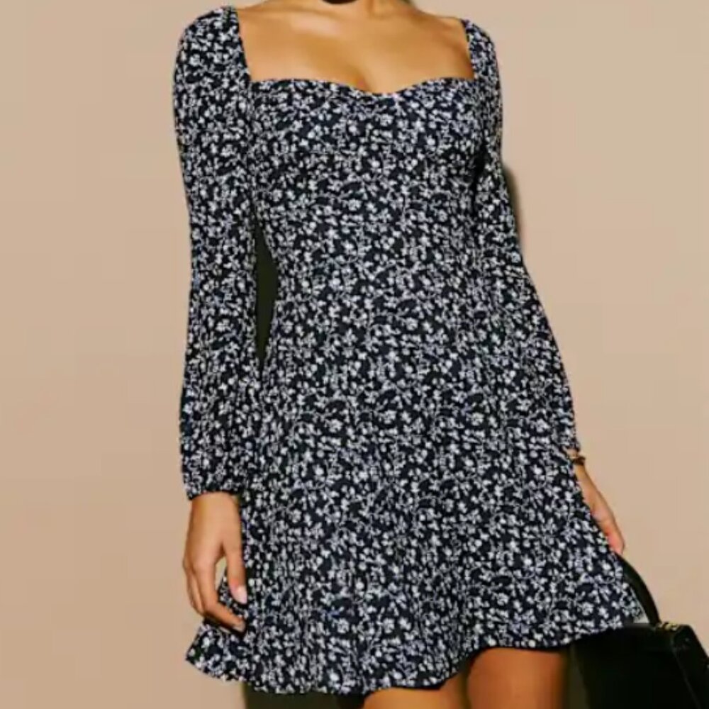 Reformation Mochi Dress in Twilight (size 4)
